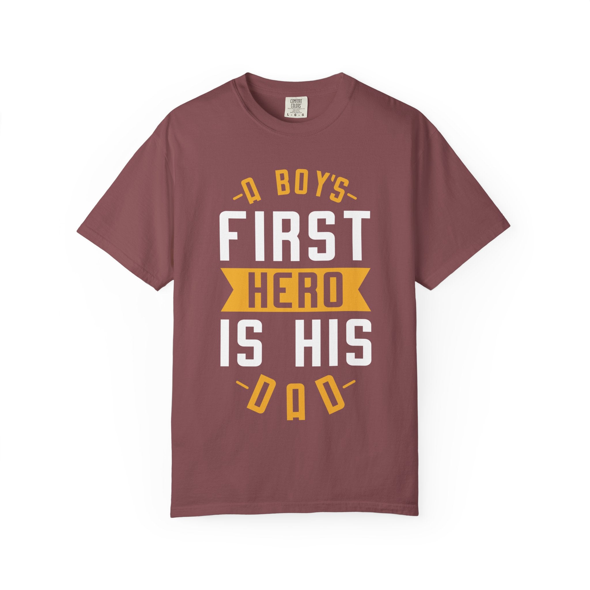 A Boy's First Hero T-Shirt, Unisex Gift for Dad, Father's Day Apparel, Family Matching Tees, Casual Everyday Wear, Cute Kids' Shirt
