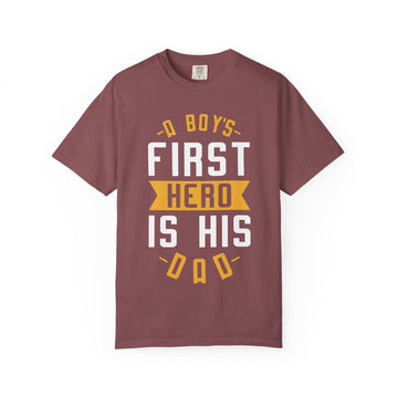 A Boy's First Hero T-Shirt, Unisex Gift for Dad, Father's Day Apparel, Family Matching Tees, Casual Everyday Wear, Cute Kids' Shirt