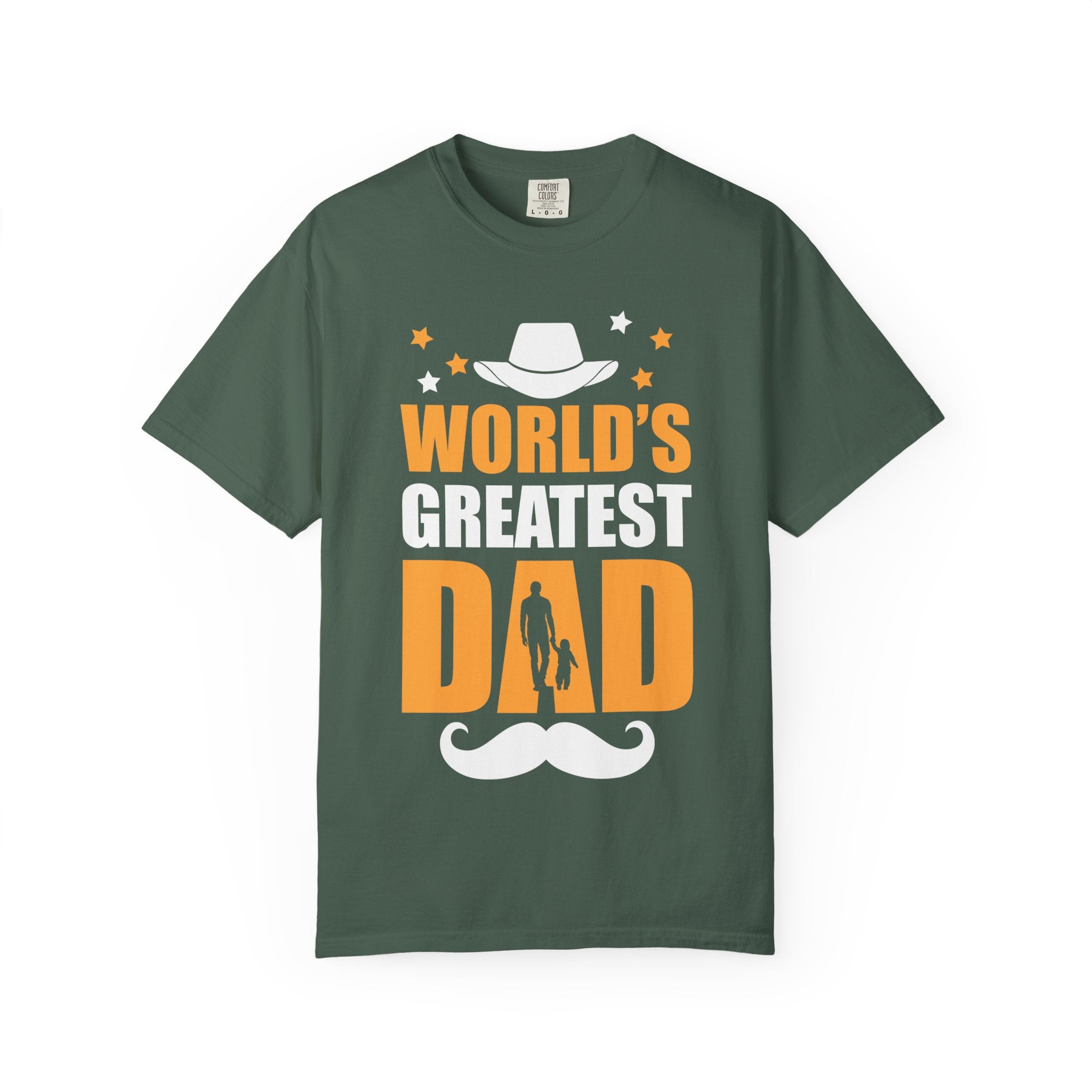 World's Greatest Dad T-Shirt, Funny Father's Day Gift, Unisex Garment-Dyed Tee, Casual Dad Apparel, Birthday Gift for Dad, Everyday Wear