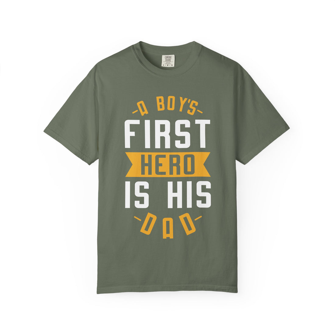 A Boy's First Hero T-Shirt, Unisex Gift for Dad, Father's Day Apparel, Family Matching Tees, Casual Everyday Wear, Cute Kids' Shirt