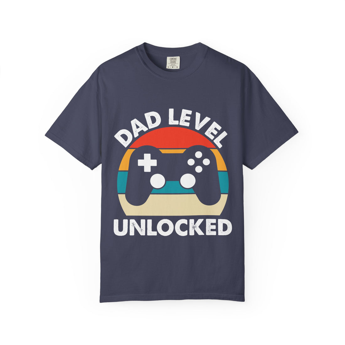 Fun Dad Level Unlocked T-Shirt - Perfect Gift for Gamers, Fathers Day, Video Game Lovers, Casual Wear, Parenting Humor
