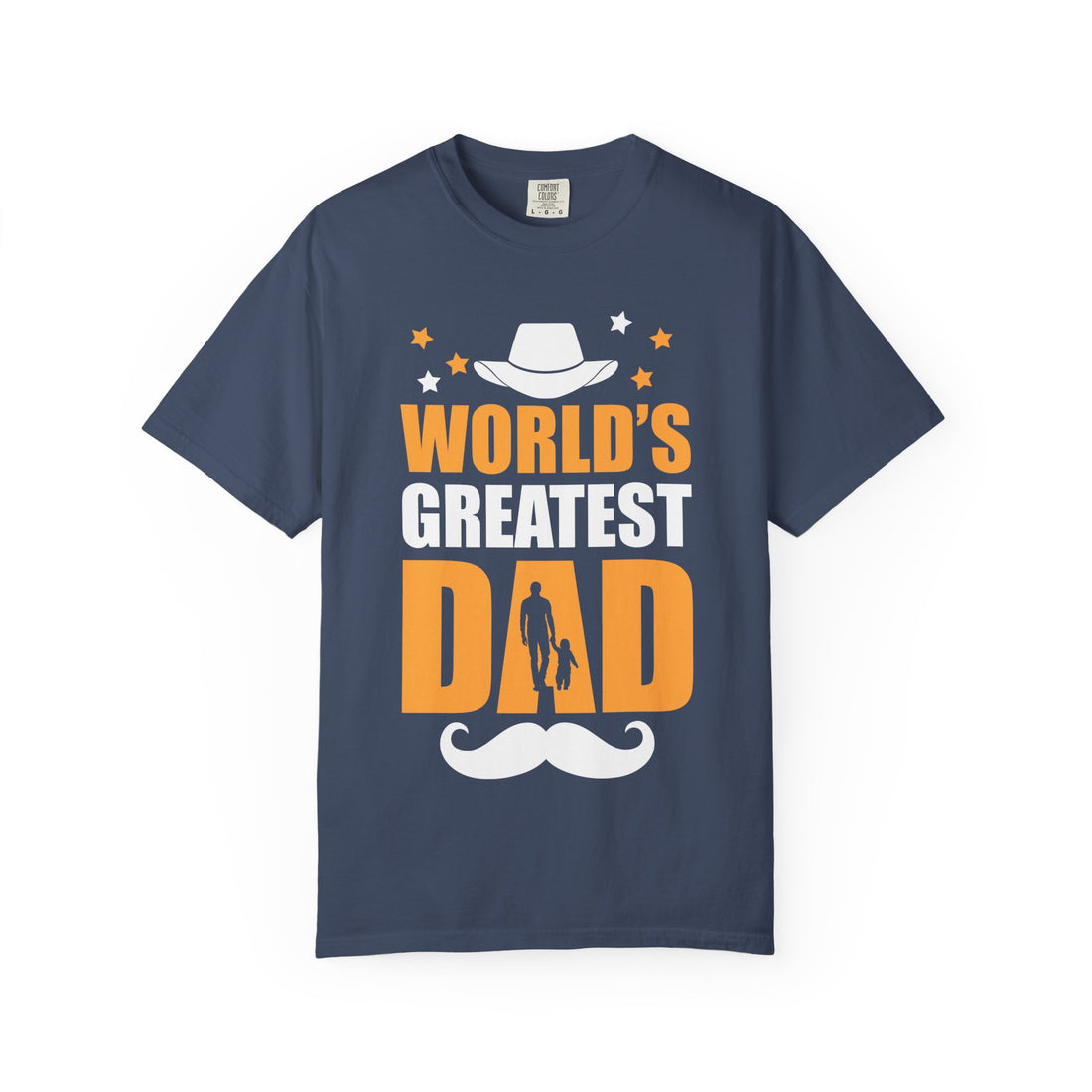 World's Greatest Dad T-Shirt, Funny Father's Day Gift, Unisex Garment-Dyed Tee, Casual Dad Apparel, Birthday Gift for Dad, Everyday Wear