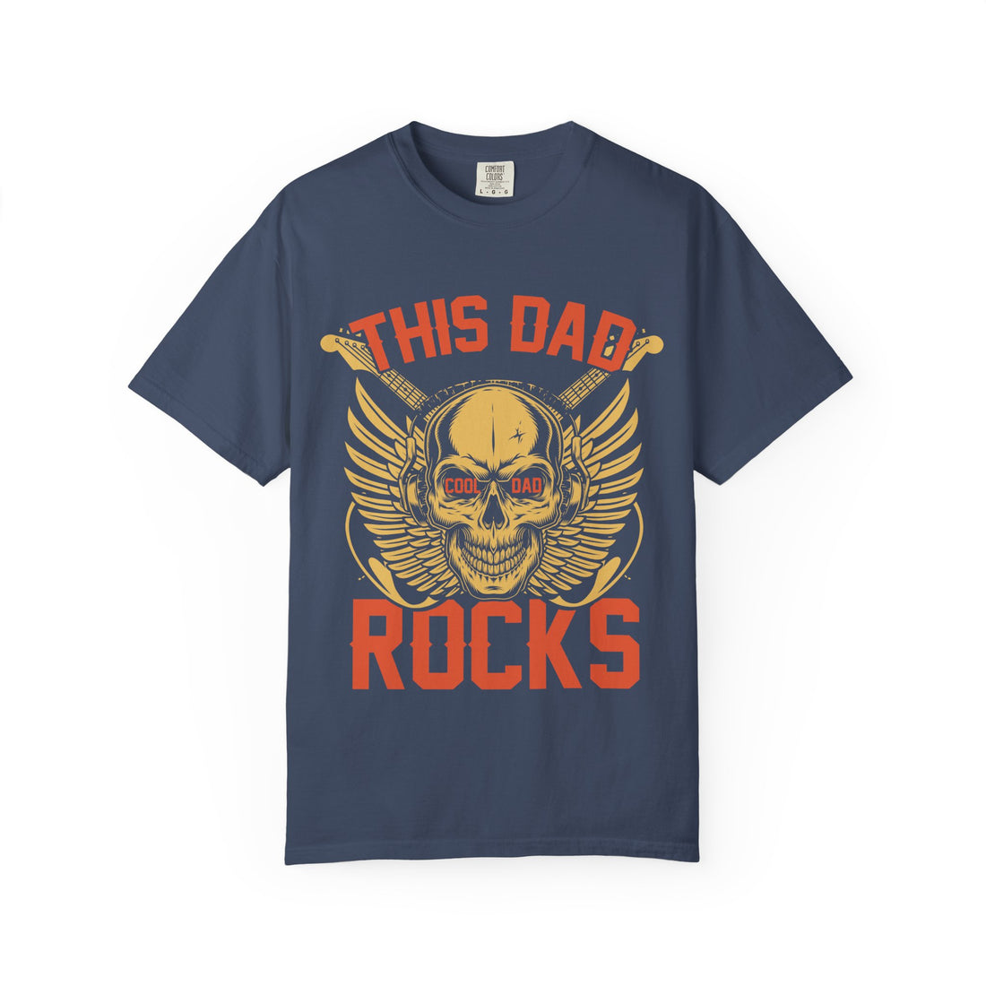 Cool Dad Skull T-Shirt, Rock Music Gift, Father's Day Tee, Unisex Casual Wear, Vintage Inspired Shirt