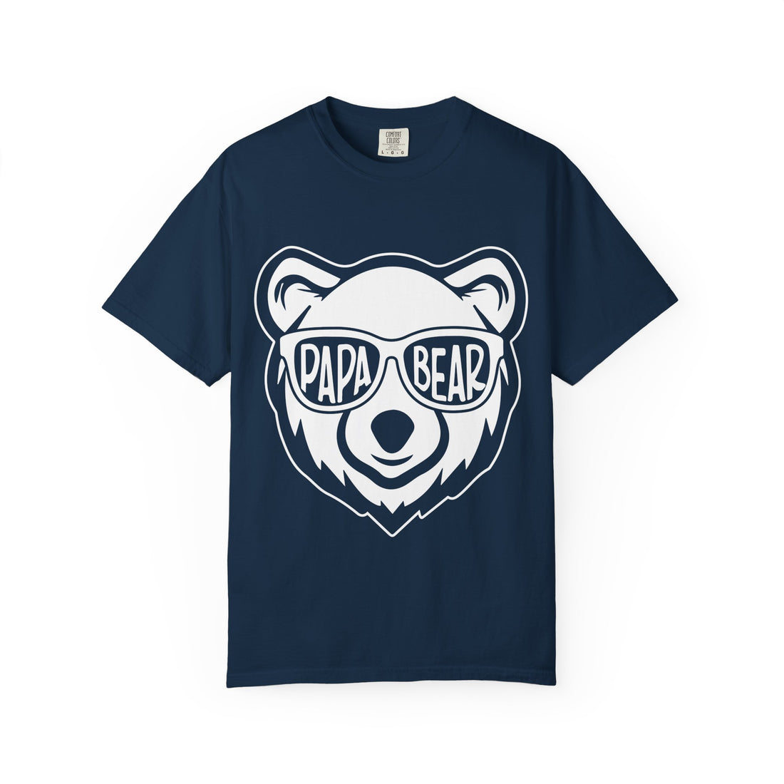 Papa Bear Unisex Garment-Dyed T-Shirt, Dad T-Shirt, Father's Day Gift, Funny Dad Shirts, Gift for New Dads, Cool Dad Tee